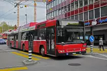 Volvo Bus 821, auf der Linie 12, verlässt die Haltestelle Schanzenstrasse. Die Aufnahme stammt vom 08.11.2012.