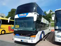 Setra 431 DT von Die Busfahrer Touristik/Stewa aus Deutschland im Stadthafen Sassnitz am 09.06.2019