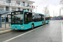 ICB Mercedes Benz Citaro 2 G Wagen 457 am 29.12.21 in Bad Vilbel Bhf