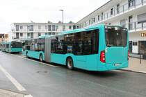 ICB Mercedes Benz Citaro 2 G Wagen 457 am 29.12.21 in Bad Vilbel Bhf