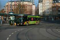 Mainzer Mobilität MAN Lions City Wagen 822 am 31.12.21 in Mainz Innenstadt