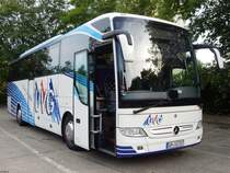 Mercedes Tourismo der Uckermärkische Verkehrs GmbH in Neubrandenburg am 14.06.2019