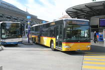 Postauto/PU Bucheli Nr. 21, PAG-ID: 5219 (Mercedes Citaro Facelift O530L) am 20.10.2021 beim Bhf. Luzern