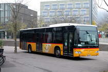 Postauto/Regie Delémont JU 65081, PAG-ID: 5607 (Mercedes Citaro Facelift O530) am 7.11.2021 beim Bhf. Biel als Bahnersatz zwischen Biel und Neuenburg