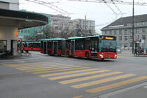 VB/TPB Nr. 166 (Mercedes Citaro C2 O530G) am 7.11.2021 beim Bahnhof