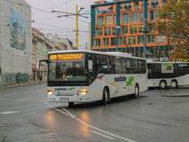 Graz. Der W5422 ist der einzige Bus seiner Type bei der Fa. Watzke. Am 03.11.2021 verlässt er als Linie 431 den Jakominiplatz.