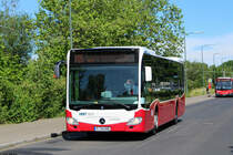 Touring Tours, Ex Geschwindl F-TU 458, mit Rheinbahnauftragsnummer 9225, als 705 Ersatzverkehr nach Düsseldorf Eller, 19. Juni 2021, D-Lierenfeld Btf Süd 