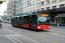 VB/TPB Nr. 165 (Mercedes Citaro C2 O530G) am 7.11.2021 zwischen den Haltestellen Guisanplatz und Bahnhof