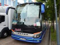 Setra 516 HD von Berr aus Deutschland mit Anhänger in Neubrandenburg am 19.06.2019
