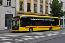 Mercedes eCitaro 1001, auf der Linie 37, wartet an der Endstation am Aeschenplatz. Die Aufnahme stammt vom25.05.2021.