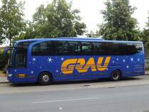 Mercedes Travego von Grau aus Deutschland in Neubrandenburg am 02.07.2019