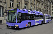 Mercedes Citaro 853 mit der Werbung für die Bank Valiant, auf der Linie 19, bedient die Haltestelle Hirschengraben. Die Aufnahme stammt vom 08.11.2013.