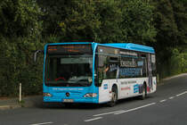 WSW Wagen 1101 verkehrt mit einem netten Fahrer auf der Linie 609 nach W-Vohwinkel, Tesche, 14. August 2021, Bahnstraße/Vohwinkel Bf