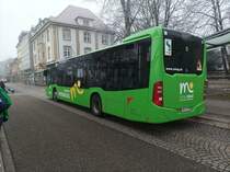 Ein Mercedes Benz Citaro vom Stadtbus Offenburg am 11.01.2022 am Busbahnhof ( Von Hinten )