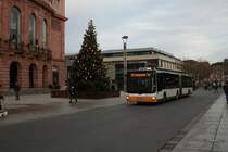 Mainzer Mobilität MAN Lions City Wagen 762 am 31.12.21 in Mainz Innenstadt