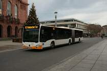 Mainzer Mobilität Mercedes Benz Citaro 2 G Wagen 951 am 31.12.21 in Mainz Innenstadt