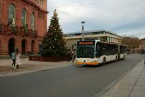 Mainzer Mobilität Mercedes Benz Citaro 2 G Wagen 784 am 31.12.21 in Mainz Innenstadt