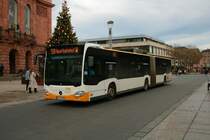 Mainzer Mobilität Mercedes Benz Citaro 2 G Wagen 784 am 31.12.21 in Mainz Innenstadt