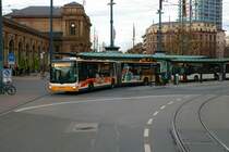 Mainzer Mobilität MAN Lions City Wagen 765 am 31.12.21 in Mainz Innenstadt