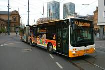 Mainzer Mobilität MAN Lions City Wagen 765 am 31.12.21 in Mainz Innenstadt