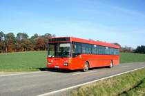 Bus Rheinland-Pfalz: Mercedes-Benz O 407 (KH-RH 717) der Rudolf Herz GmbH & Co. KG, aufgenommen im November 2021 in der Nähe von Rhaunen, einer Ortsgemeinde im Landkreis Birkenfeld.

