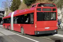Heck des Vovlo 7700 Gasbus 801 von BERNMOBIL am 26.2.22 beim Kursaal.