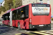MB Citaro Facelift CNG 854 von BERNMOBIL am 26.2.22 beim Kursaal.