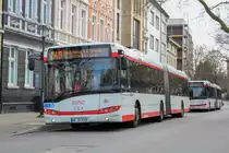 Stadtwerke Neuss 2029 als 848 zum Johanna-Etienne-Krankenhaus, 1.3.2022, Neustraße