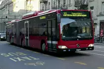MB Citaro Facelift 849 von BERNMOBIL am 26.2.22 beim Bahnhof Bern.