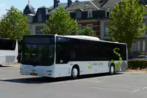 SL 3291, MAN Lion’s City von Sales Lentz, steht in der Stadt Luxemburg auf einem Busparkplatz. 27.07.2018