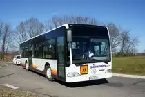 Bus Rheinland-Pfalz: Mercedes-Benz Citaro Ü (KL-EC 61) von Schary-Reisen GbR, aufgenommen im Februar 2022 in Sembach, einer Ortsgemeinde im Landkreis Kaiserslautern.