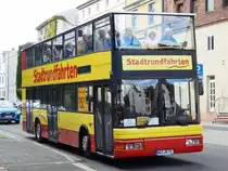 MAN ND 202 von Busunternehmen Manfred Scholz aus Deutschland in Stralsund am 14.09.2019