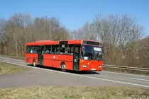 Bus Rheinland-Pfalz: Mercedes-Benz O 407 (KH-RH 789) der Rudolf Herz GmbH & Co. KG, aufgenommen im März 2022 in der Nähe von Herrstein, einer Ortsgemeinde im Landkreis Birkenfeld.