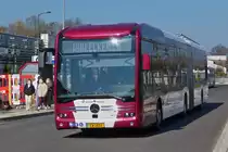 EW 1451,Mercedes Benz eCitaro von Emile Weber, aufgenommen am Busbahnhof in Mersch. 09.03.2022