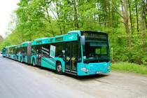 ICB Mercedes Benz Citaro 2 G Wagen 421 am 23.04.22 in Frankfurt am Main