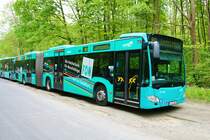 ICB Mercedes Benz Citaro 2 G Wagen 421 am 23.04.22 in Frankfurt am Main