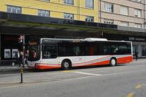 MAN Lions City Nr. 60 von Aare Seeland Mobil, auf der Linie 74, wartet an der Haltestelle beim Bahnhof Biel. Die Aufnahme stammt vom 25.09.2021.
