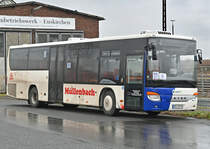 Setra S 415 LE Business am Bahnhof Euskirchen im strömenden Regen - 10.02.2022
