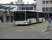 Postauto  - Mercedes Citaro  AG  425353 bei den Bushaltestellen in Bremgarten am 24.04.2022