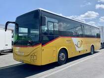 Iveco Crossway 10.6M '11592' vom PU Spring AG, Schwenden im Diemtigtal am 14.5.22 bei Interbus in Kerzers.