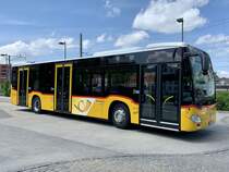 MB C2 hybrid '11678' vom PU Wieland Bus, Murten am 14.5.22 bei der Abfahrt in Düdingen.