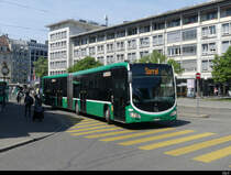 BVB - Mercedes Ciatro Nr.7054 unterwegs auf einer Dienstfahrt ( Sorry ) in Basel am 09.05.2022