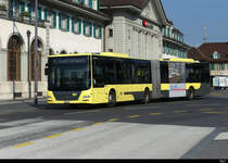 STI - MAN Lion`s City Nr.701 unterwegs vor dem SBB Bahnhof Thun am 14.05.2022