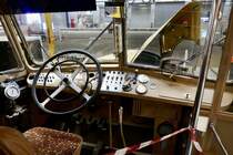 Ein Blick ins Cockpit beim Berna Nr. 8 der BOOGG am 23.5.22 in SBB Werk Olten.