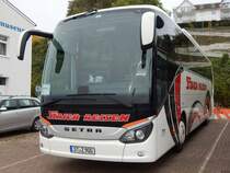 Setra 515 HD von Strier Reisen aus Deutschland im Stadthafen Sassnitz am 19.10.2019