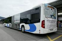 Heckansicht des MB C2 G Nr. 211  Winznau  der BOGG am 22.5.22 beim Bahnhof Olten.