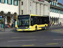 STI - Mercedes Citaro Nr.404 unterwegs vor dem SBB Bahnhof Thun am 14.05.2022