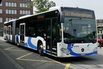 Der MB C2 G 216 der BOGG am 22.5.22 bei der Ankunft beim Bahnhof Olten.