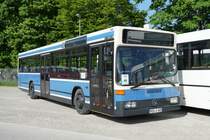 Mercedes O 405 N  Vogel , ehem. MVG-Subunternehmer, Mai 2022 beim 8. Oldtimerbustreffen in Bad Mergentheim