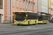 Volvo 8900 von Deutschmann (IL-306MW) als Shuttle Lange Nacht der Forschung in Innsbruck, Triumphpforte. Aufgenommen 20.5.2022.